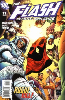 Cover: The Rogues rip apart the Flash's mask