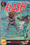 Cover: Flash v1 #202: Woman floating in pool; Oh no!  My wife--they've killed her!