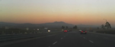 Looking east toward Saddleback at sunset.