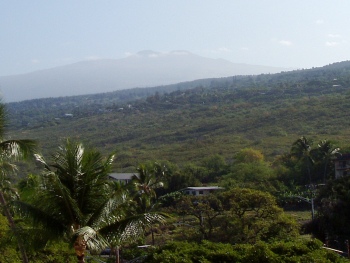 View of Hualalai from hotel