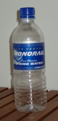 Bottle of Las Vegas Monorail Water