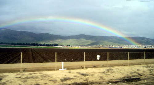 Rainbow along US 101
