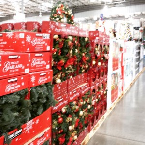 Christmas Aisle in Costco - in early October