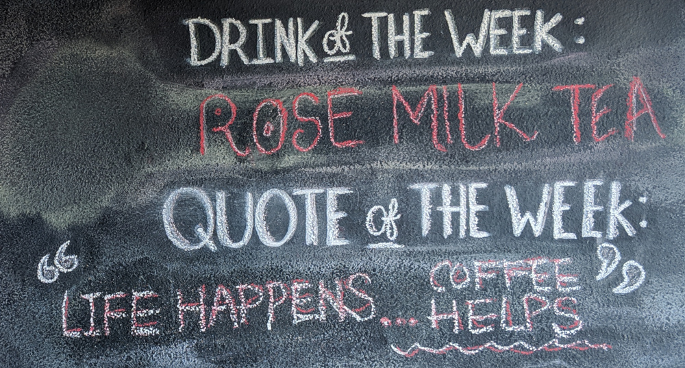 Quote of the week: Life happens...Coffee helps.