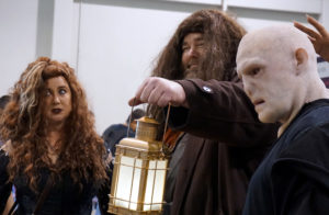Bellatrix Lestrange with Hagrid and Voldemort