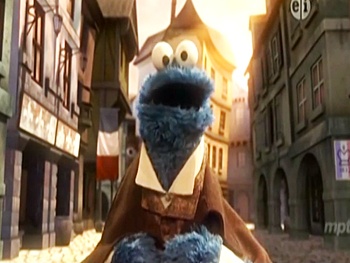 Cookie Monster as Jean Bonbon